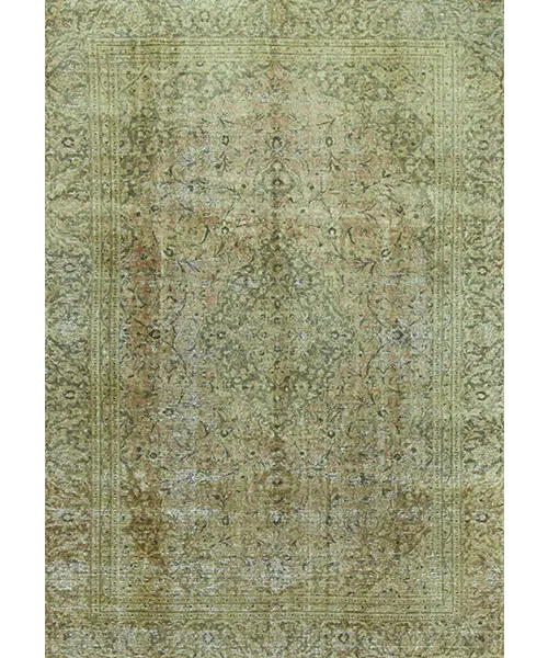 Antique Wash Rug Lachak Toranj – Kashan Design 02668