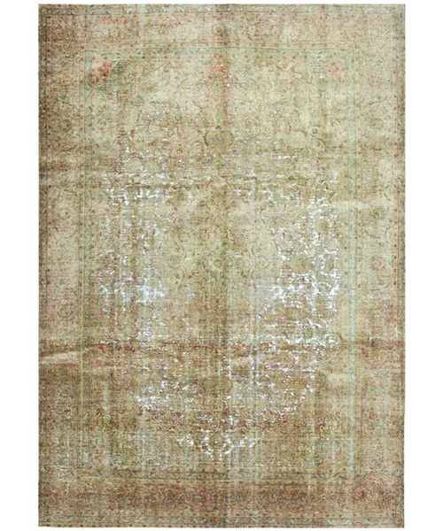 Antique Wash Rug Lachak Toranj – Kashan Design 02950