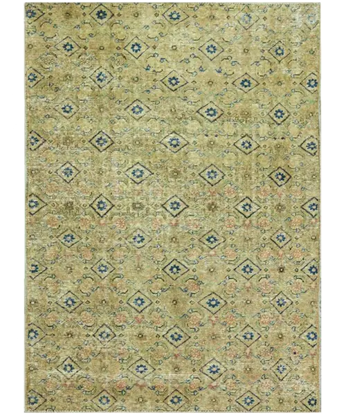 Antique Wash Rug Naghshe Mahi – Mahal Design 03293